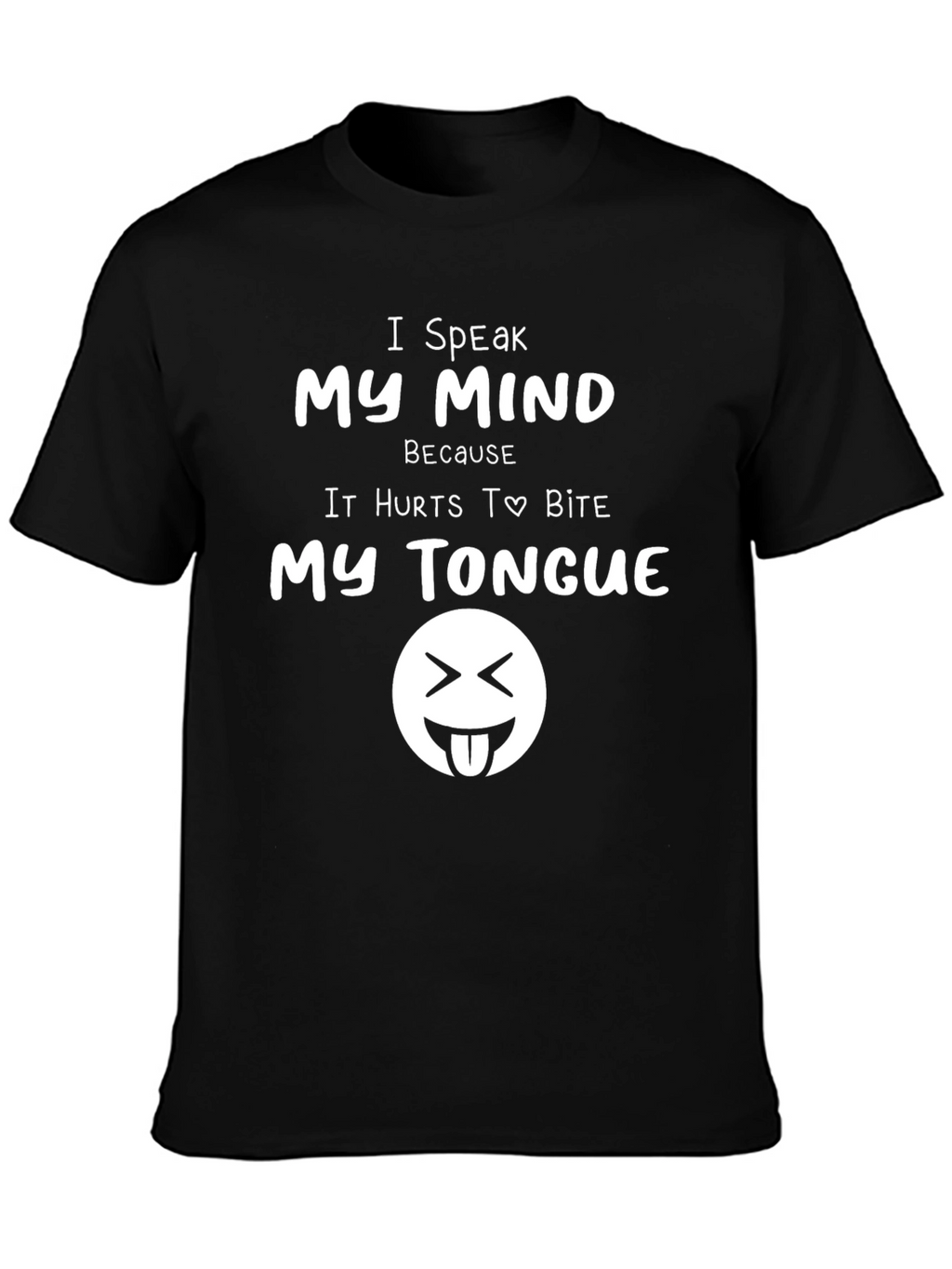 Speak My Mind Black T-Shirt