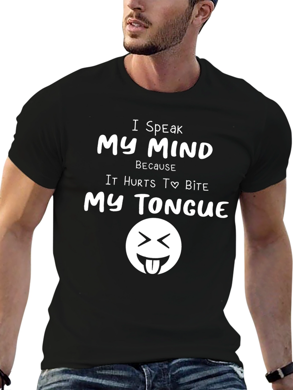 Speak My Mind Black T-Shirt