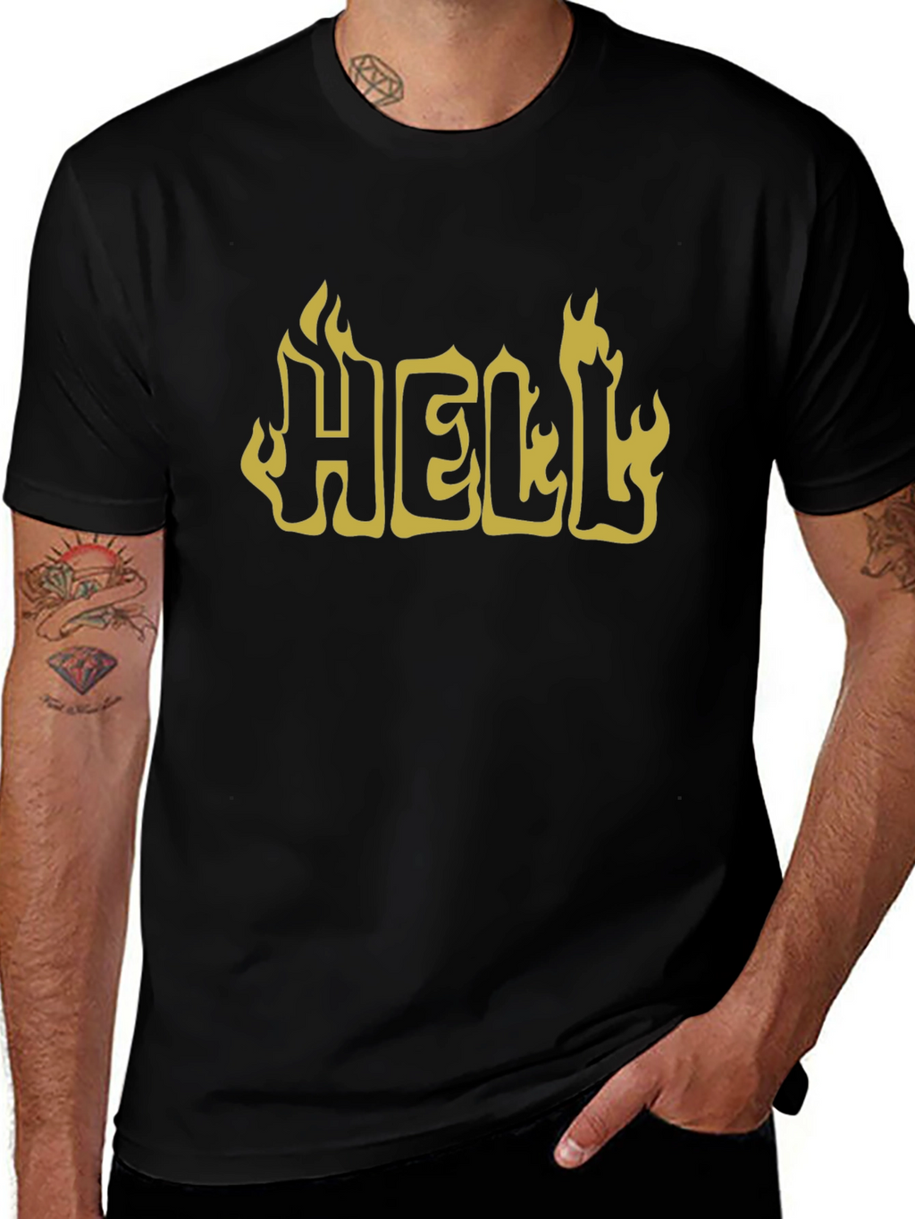 Fiery Hell Graphic Tee - Bold & Edgy Style
