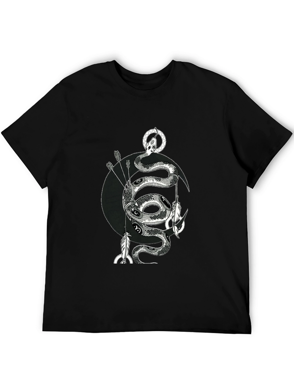 Serpent Moon Arrow T-Shirt - Black