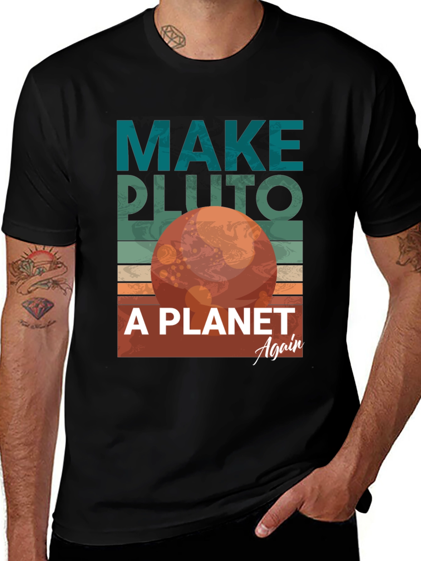 Make Pluto a Planet Again Graphic Tee