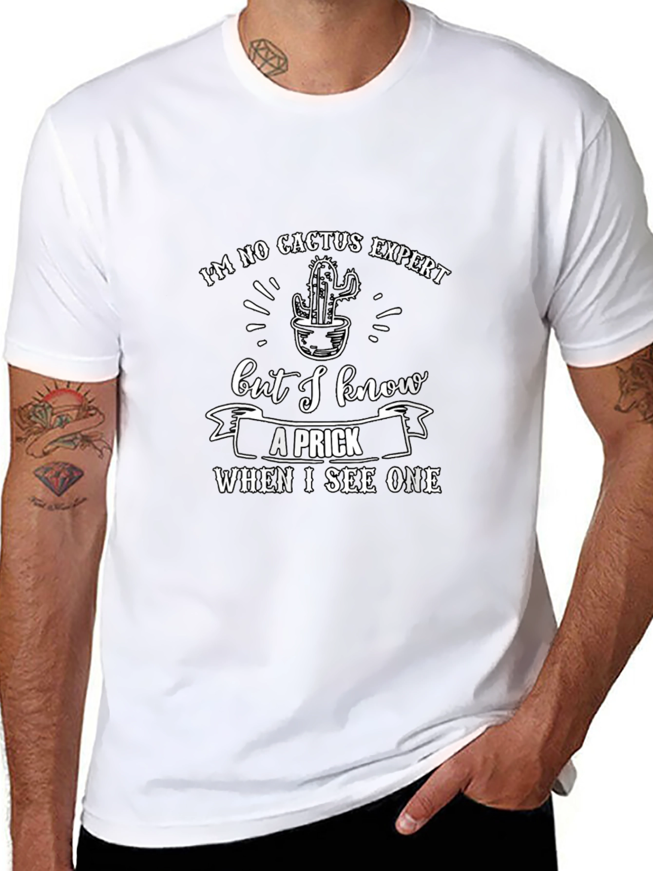 Funny Cactus Expert T-Shirt: I Know a Prick When I See One