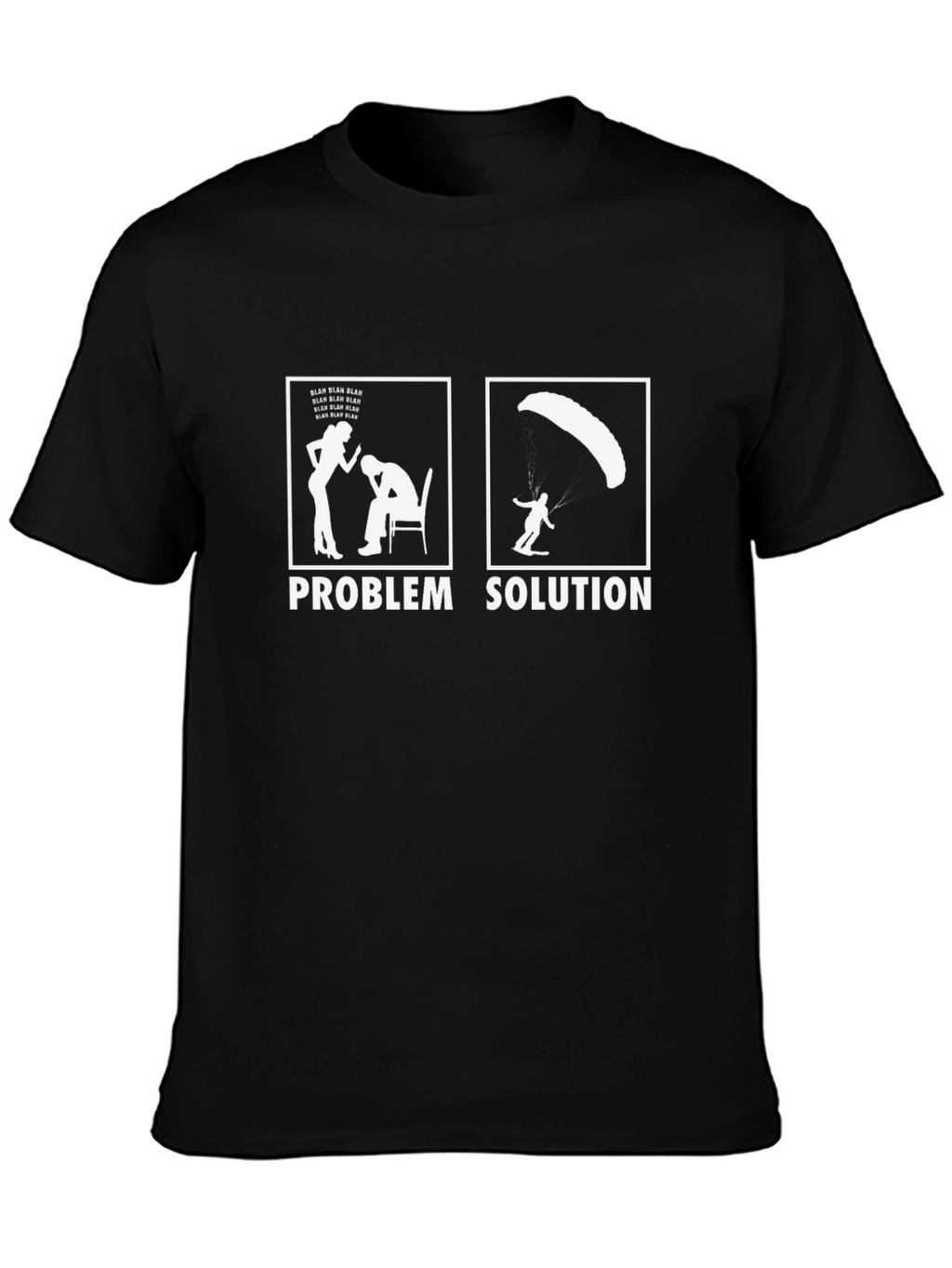 Problem Solution Paragliding Graphic T-Shirt