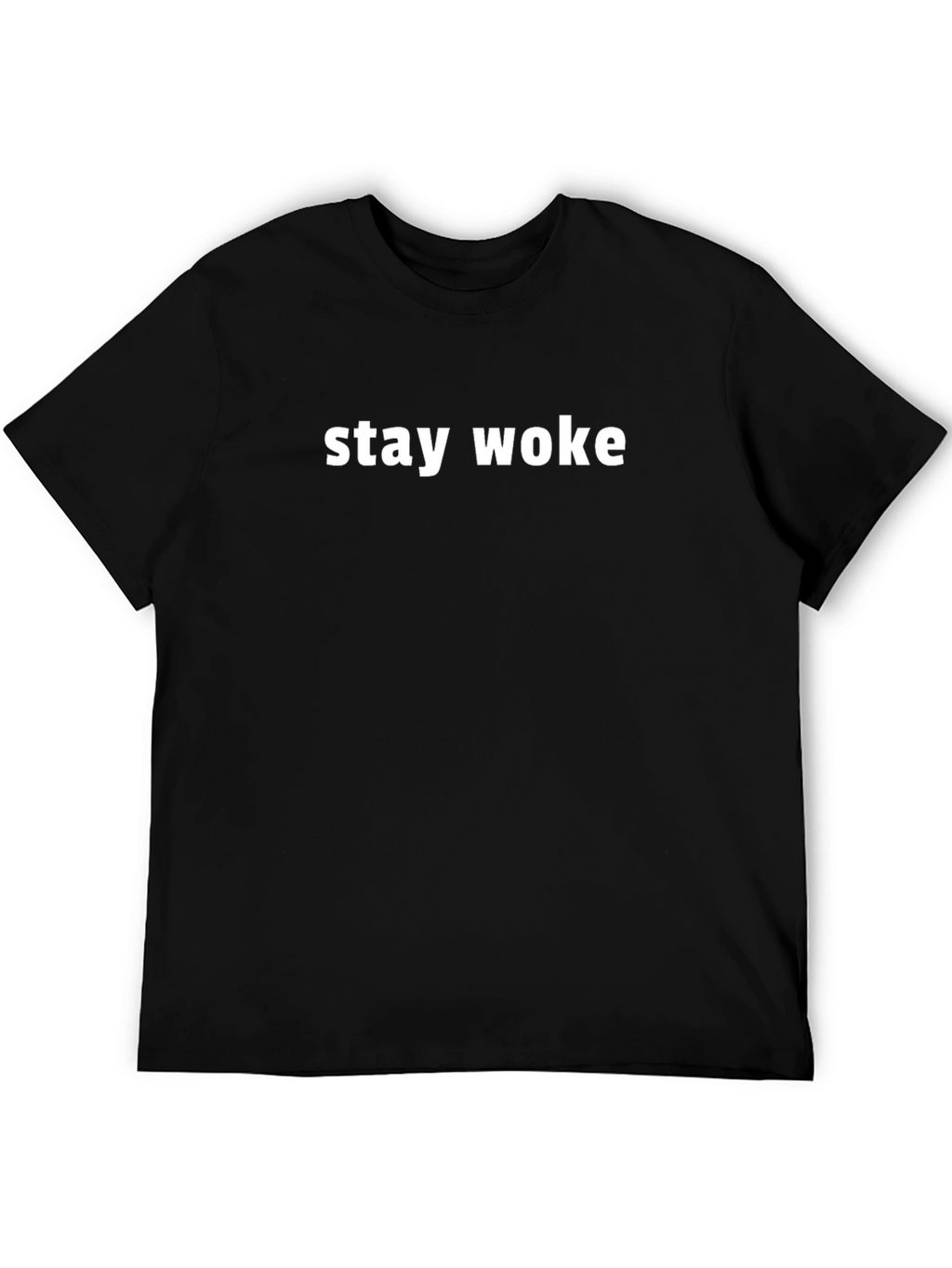 Stay Woke Black Graphic Tee