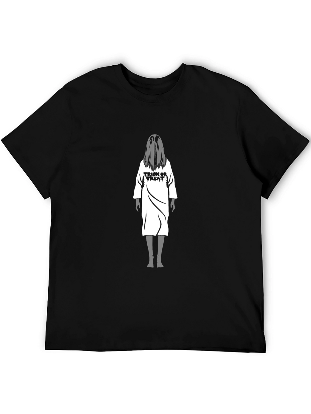 Halloween Ghost Trick or Treat Black T-Shirt