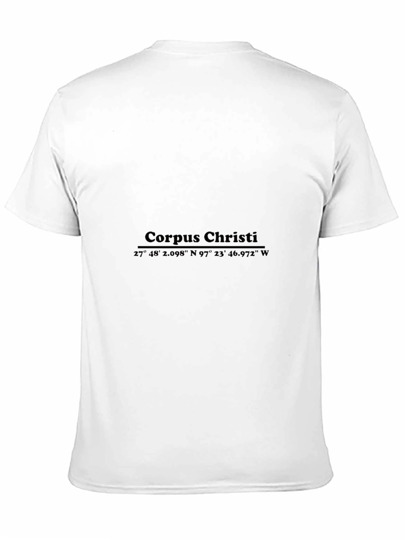 Corpus Christi Coordinates Black T-Shirt
