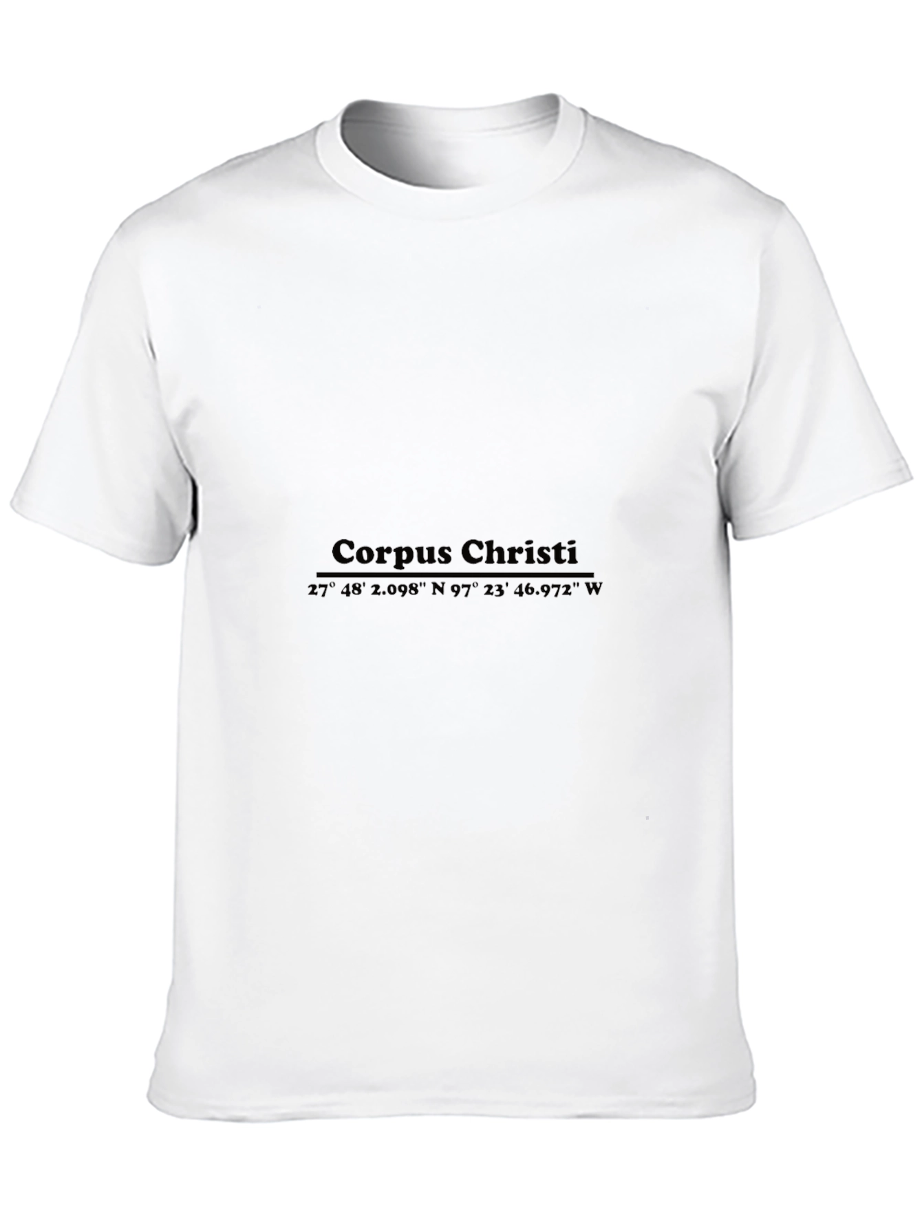 Corpus Christi Coordinates Black T-Shirt
