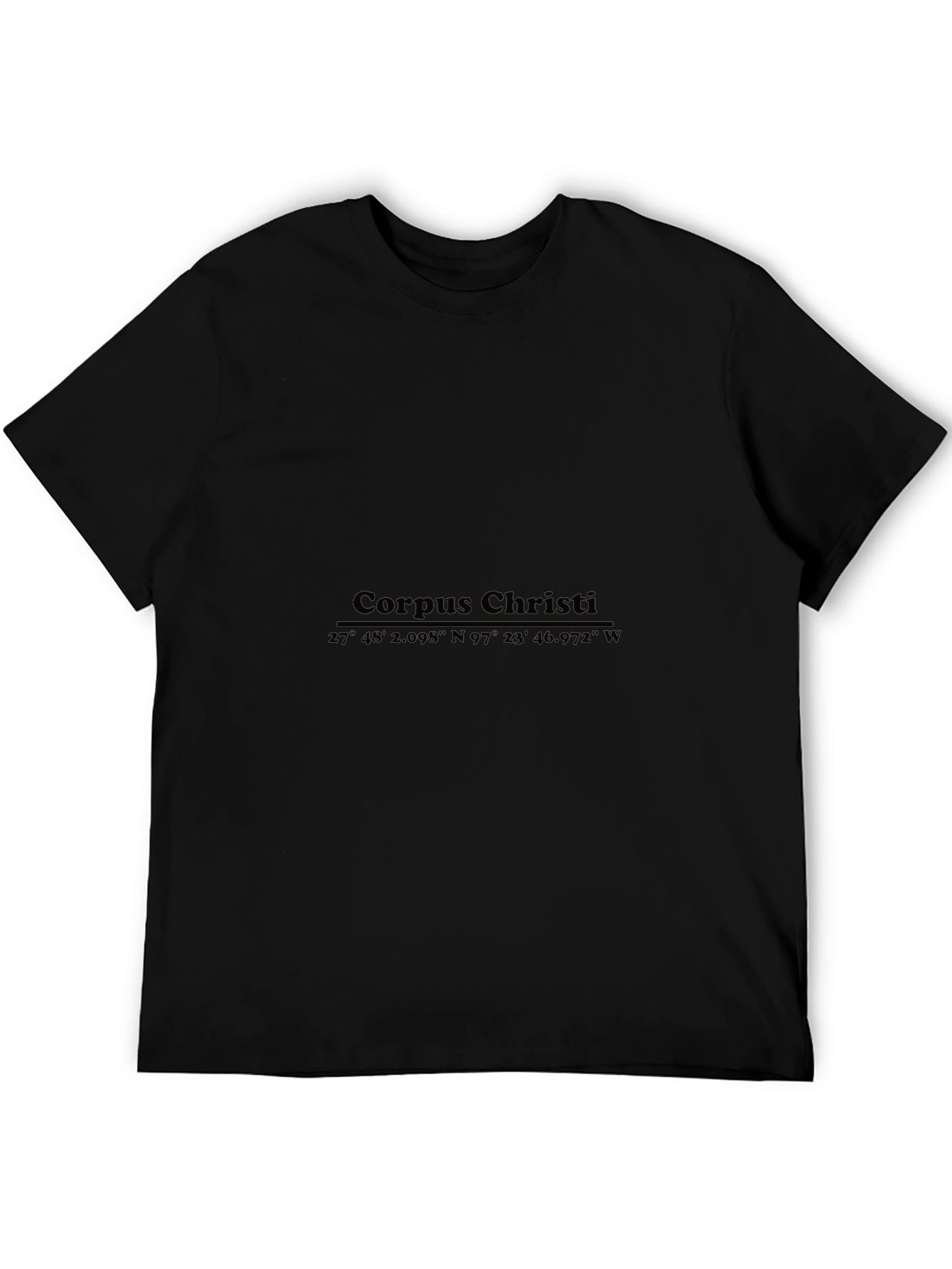 Corpus Christi Coordinates Black T-Shirt