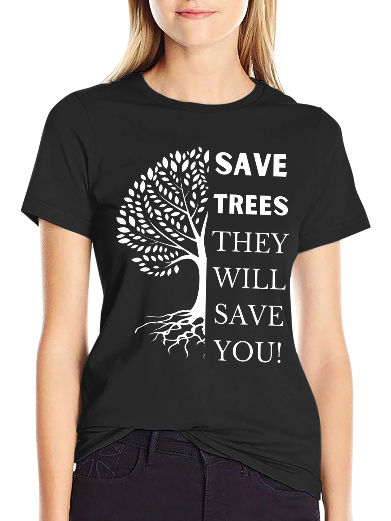 Save Trees Graphic Tee - Eco-Friendly T-Shirt