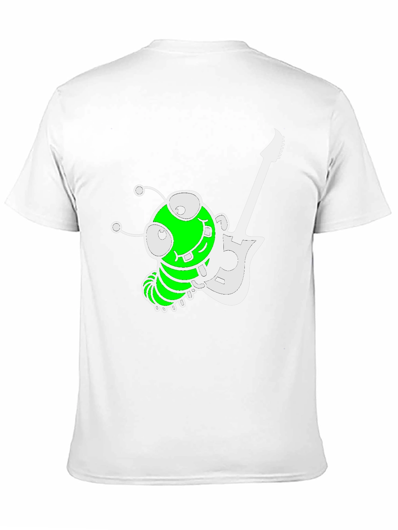 Funky Alien Guitarist Graphic Tee - Black