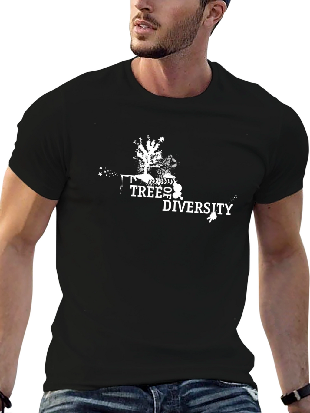 Tree of Diversity Black Graphic Tee