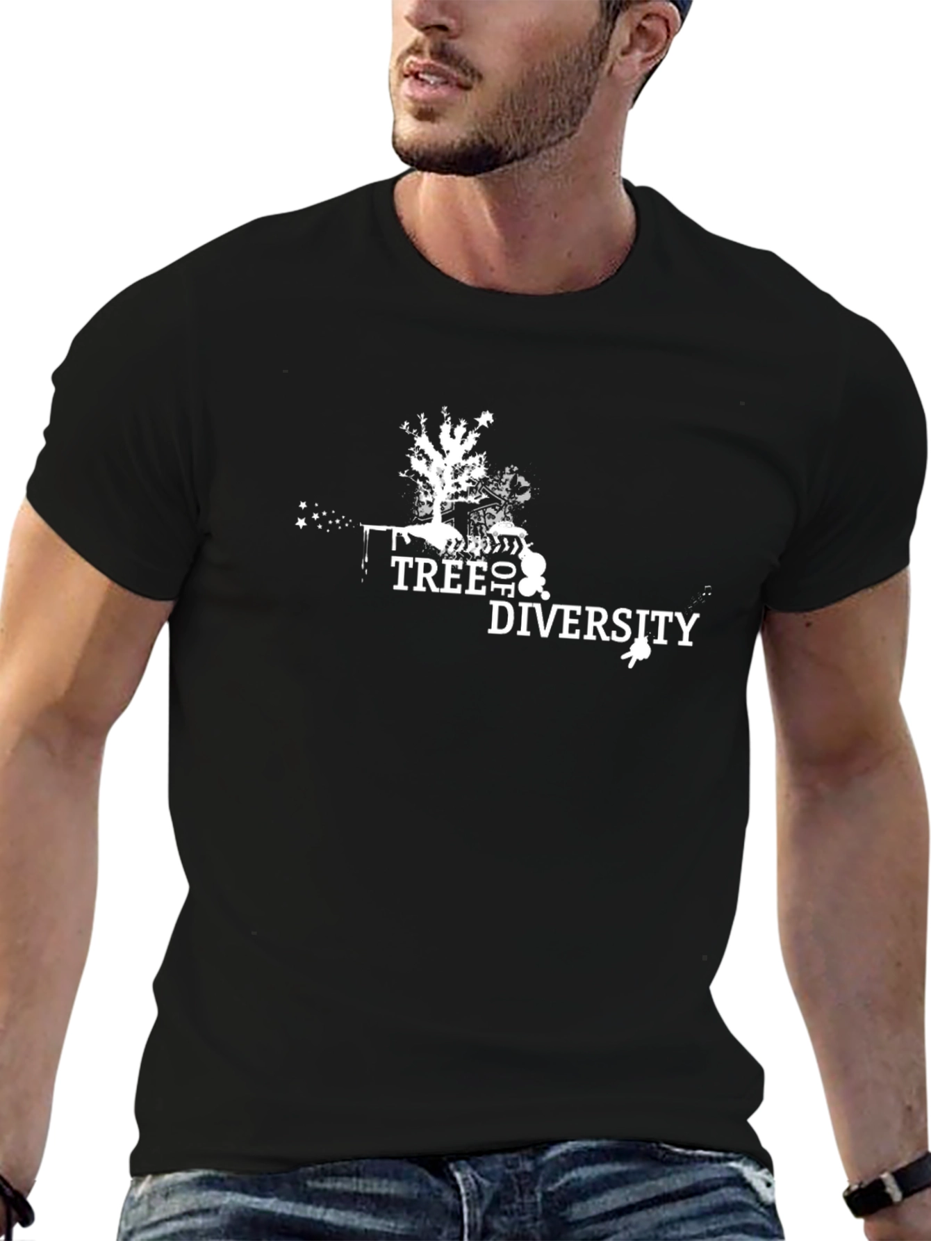 Tree of Diversity Black Graphic Tee