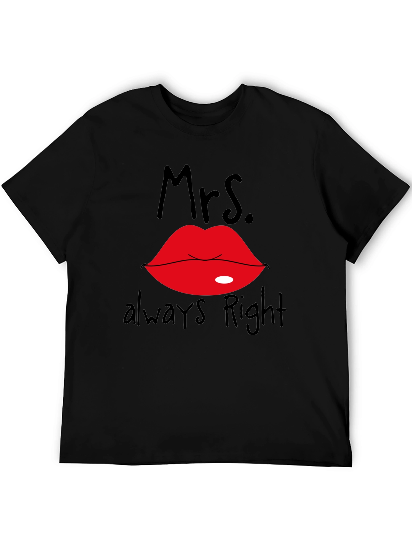 Mrs. Always Right Black T-Shirt