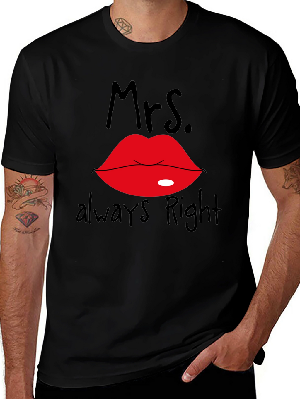 Mrs. Always Right Black T-Shirt