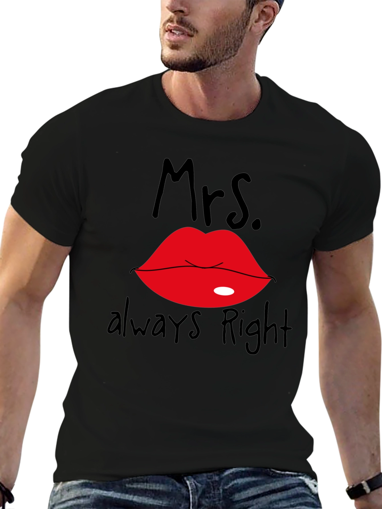 Mrs. Always Right Black T-Shirt