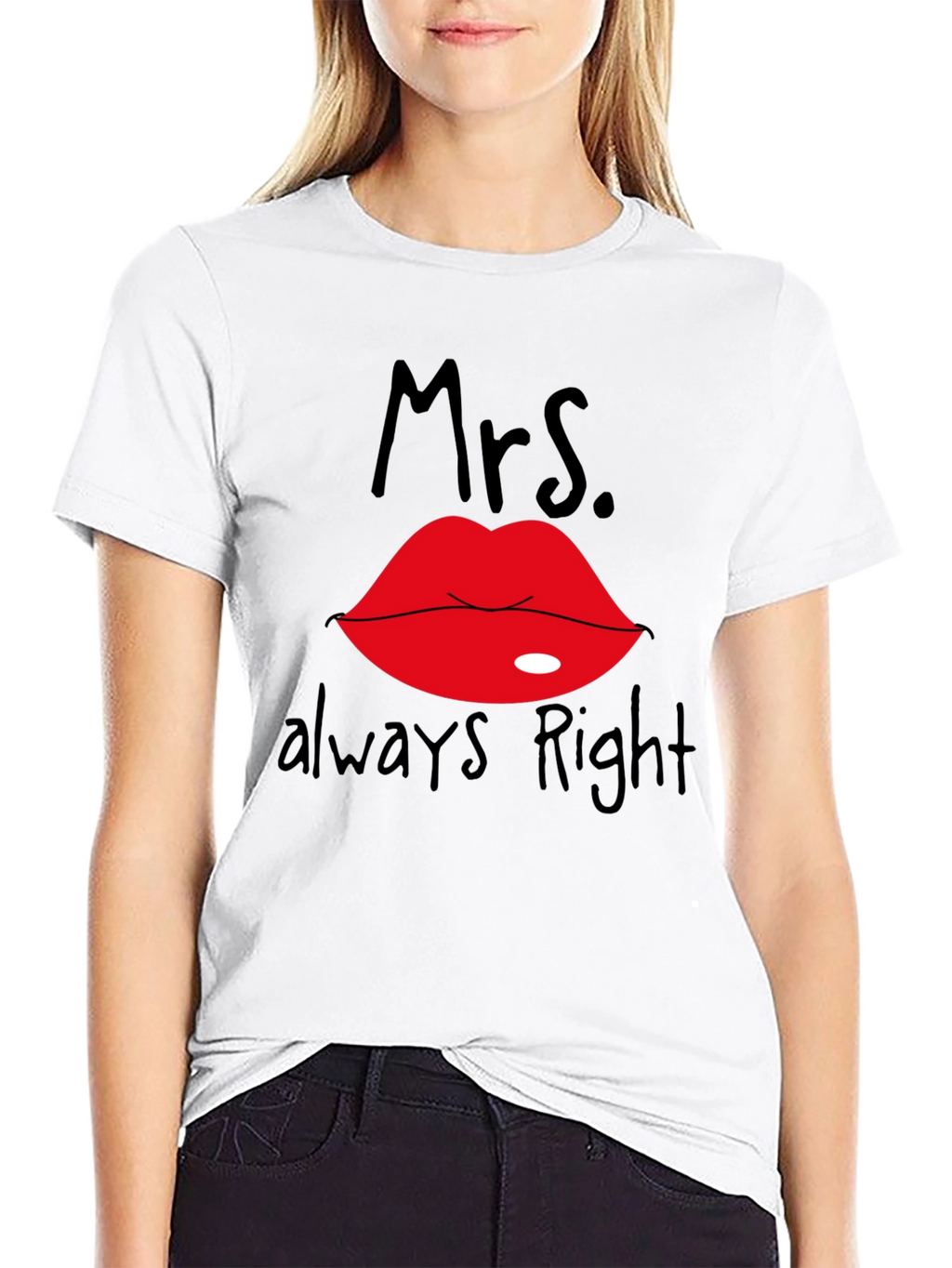Mrs. Always Right Black T-Shirt