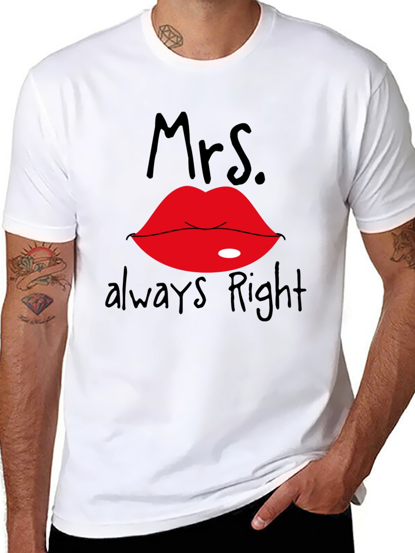 Mrs. Always Right Black T-Shirt
