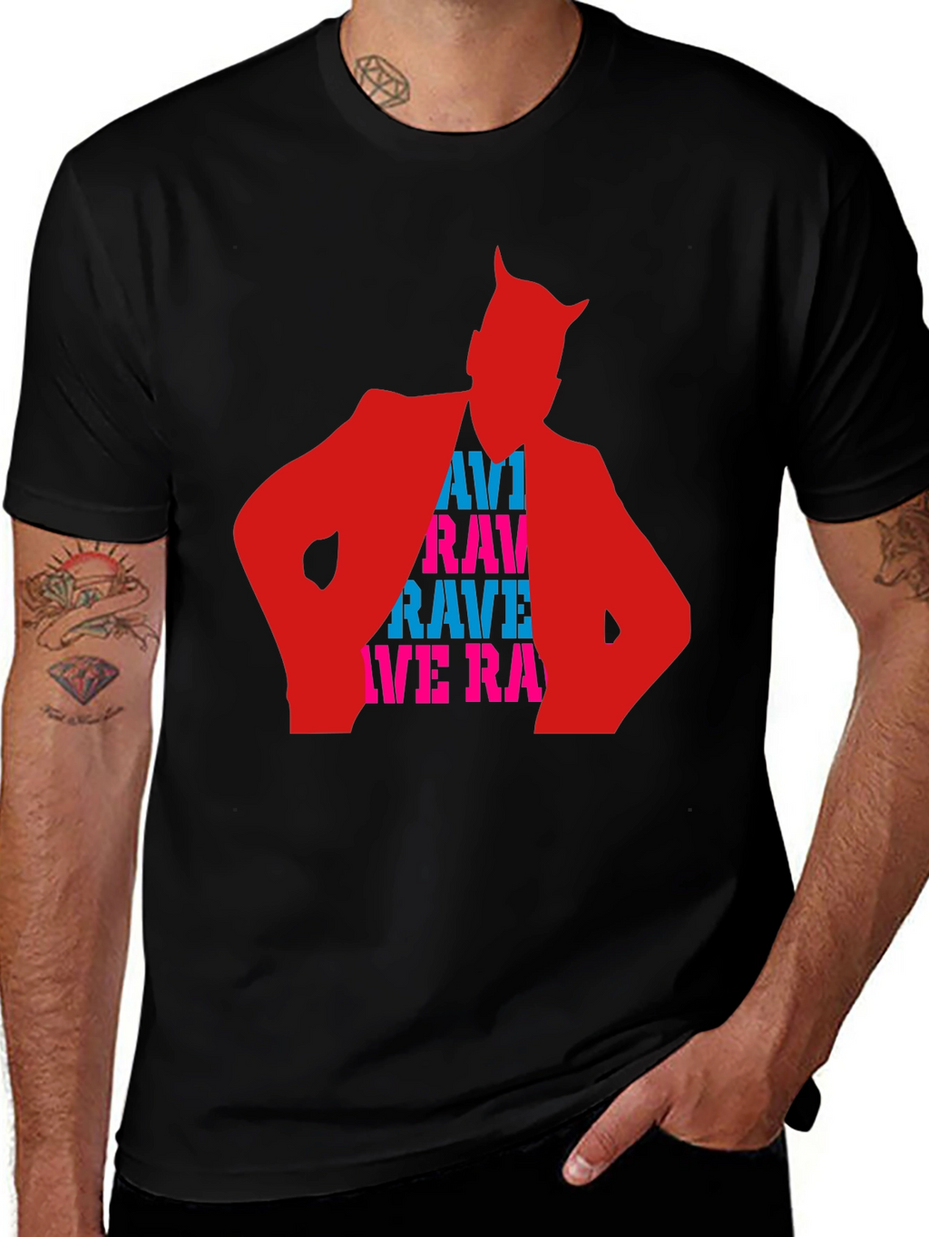 Rave Devil T-Shirt - Unique Graphic Tee