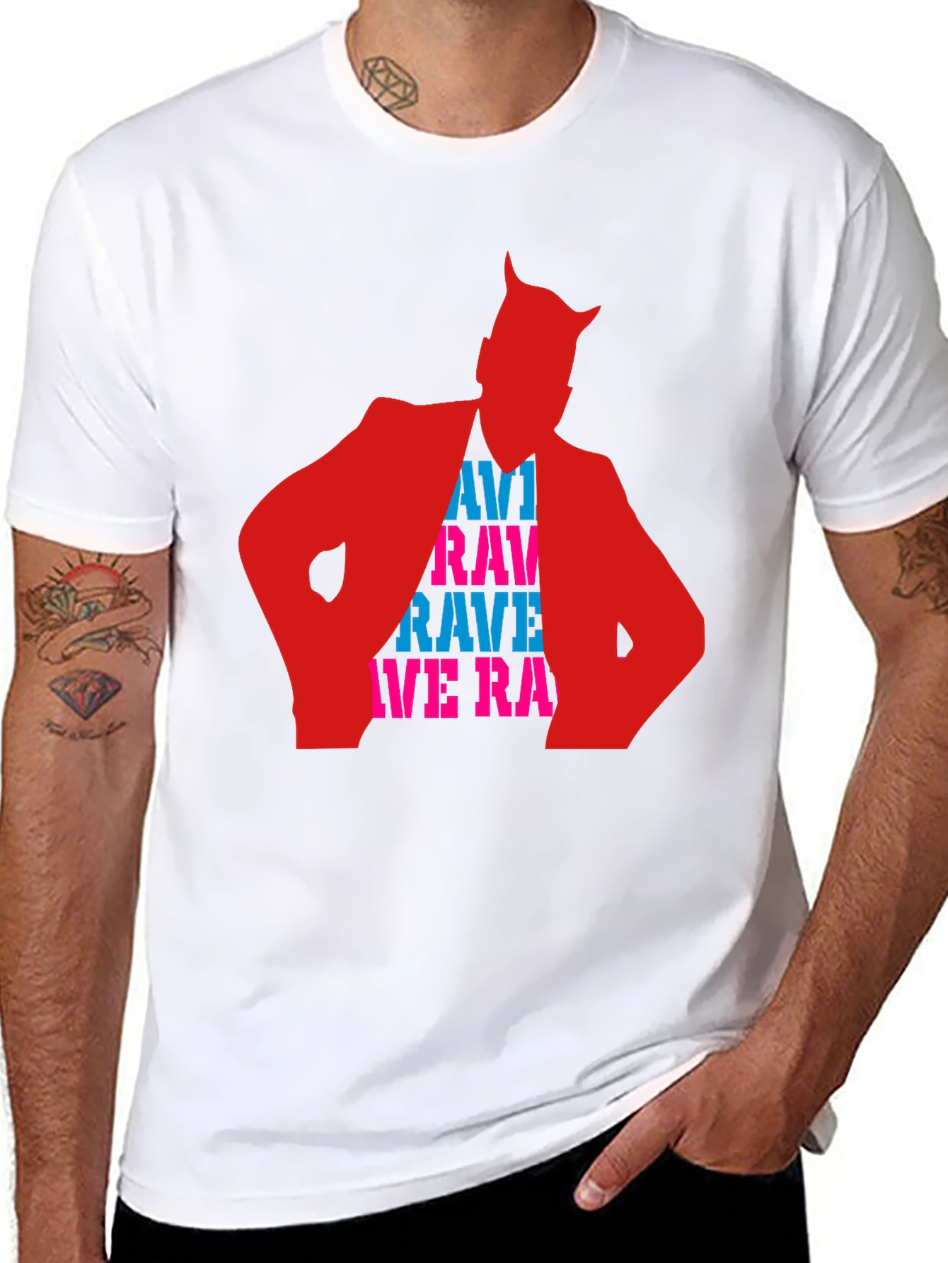 Rave Devil T-Shirt - Unique Graphic Tee