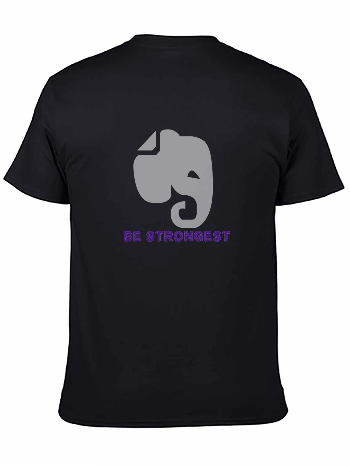 Elephant Graphic Tee - Be Strongest Motivational Shirt