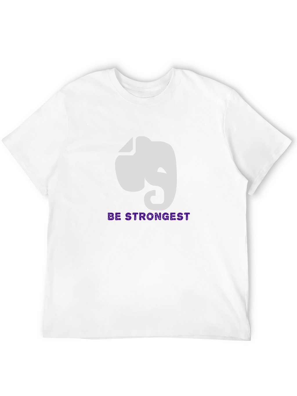 Elephant Graphic Tee - Be Strongest Motivational Shirt