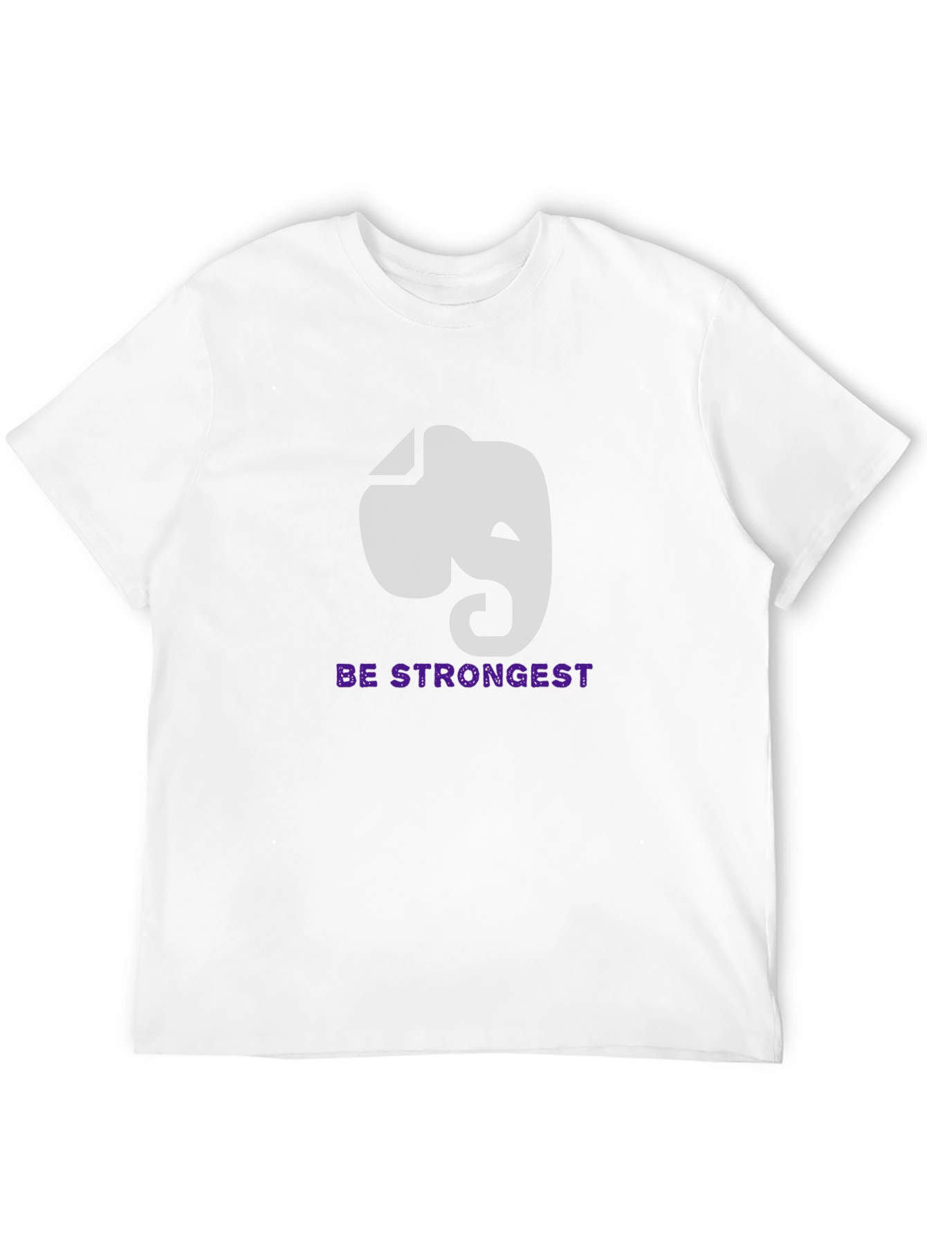 Elephant Graphic Tee - Be Strongest Motivational Shirt