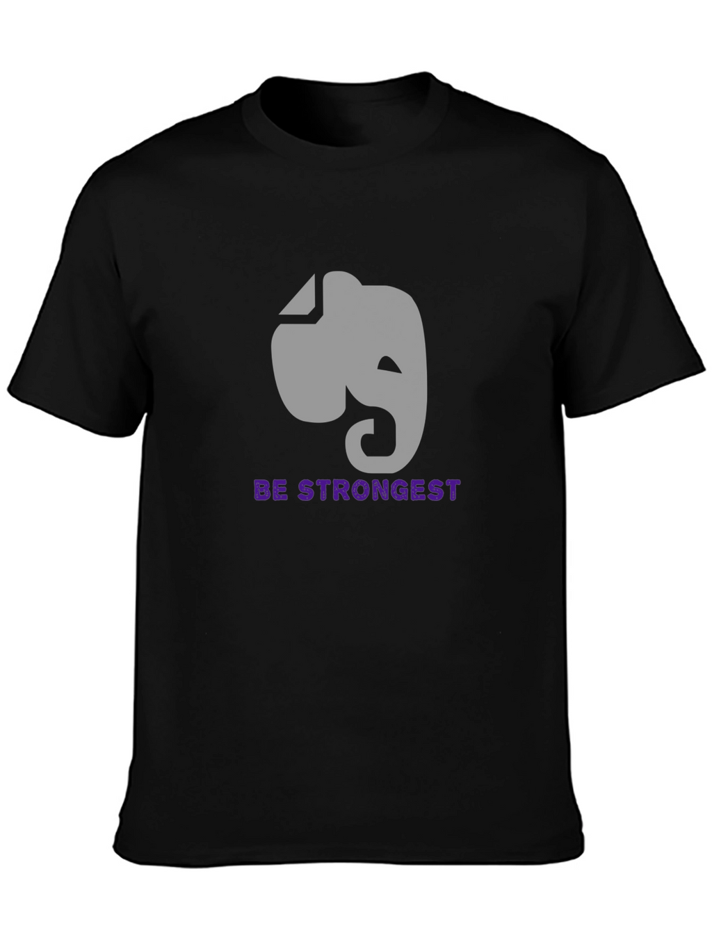 Elephant Graphic Tee - Be Strongest Motivational Shirt