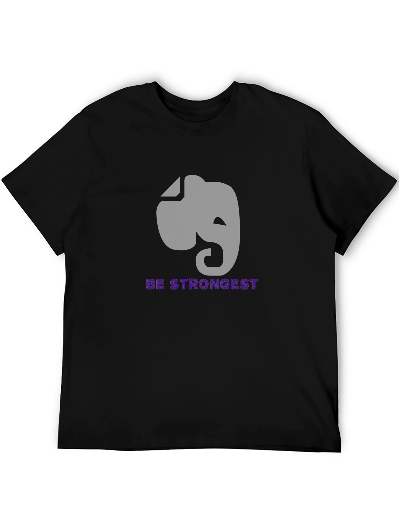 Elephant Graphic Tee - Be Strongest Motivational Shirt