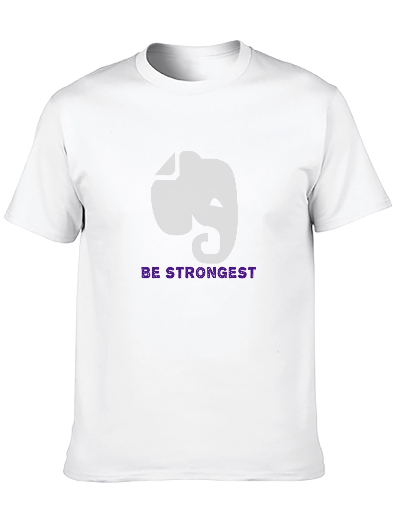 Elephant Graphic Tee - Be Strongest Motivational Shirt