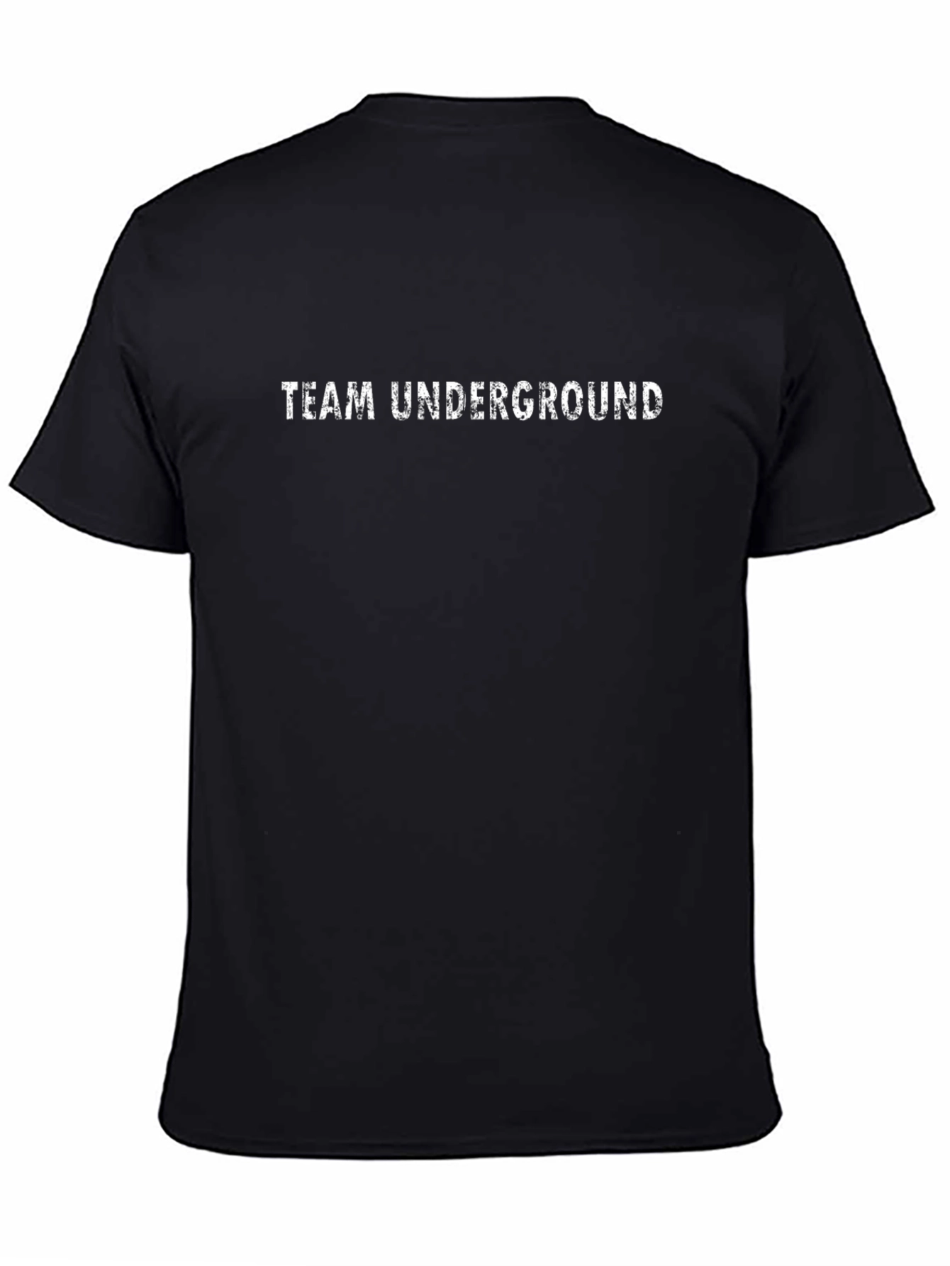 Team Underground Graphic Print Black T-Shirt