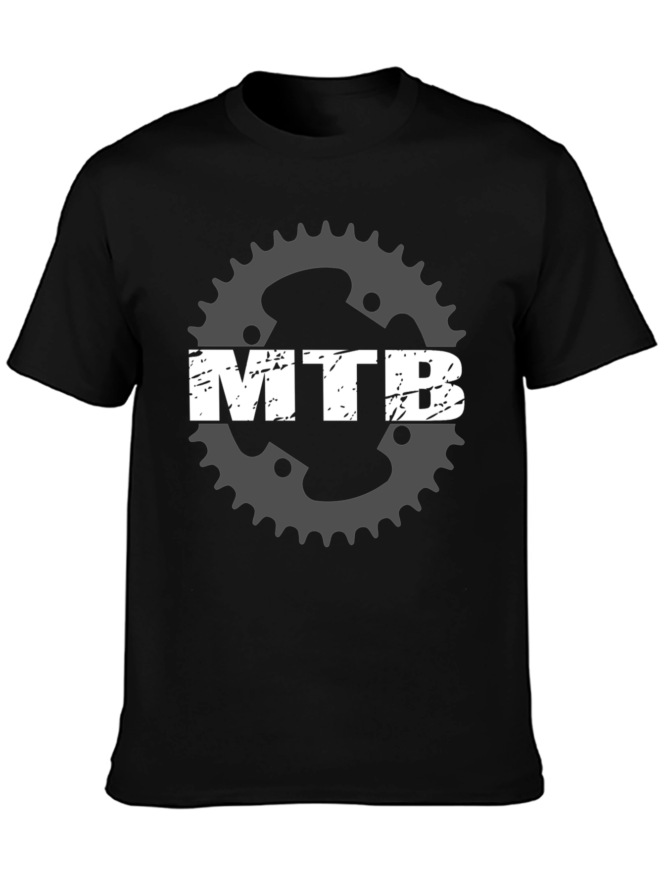 MTB Gear Graphic Tee - Black Mountain Bike T-Shirt