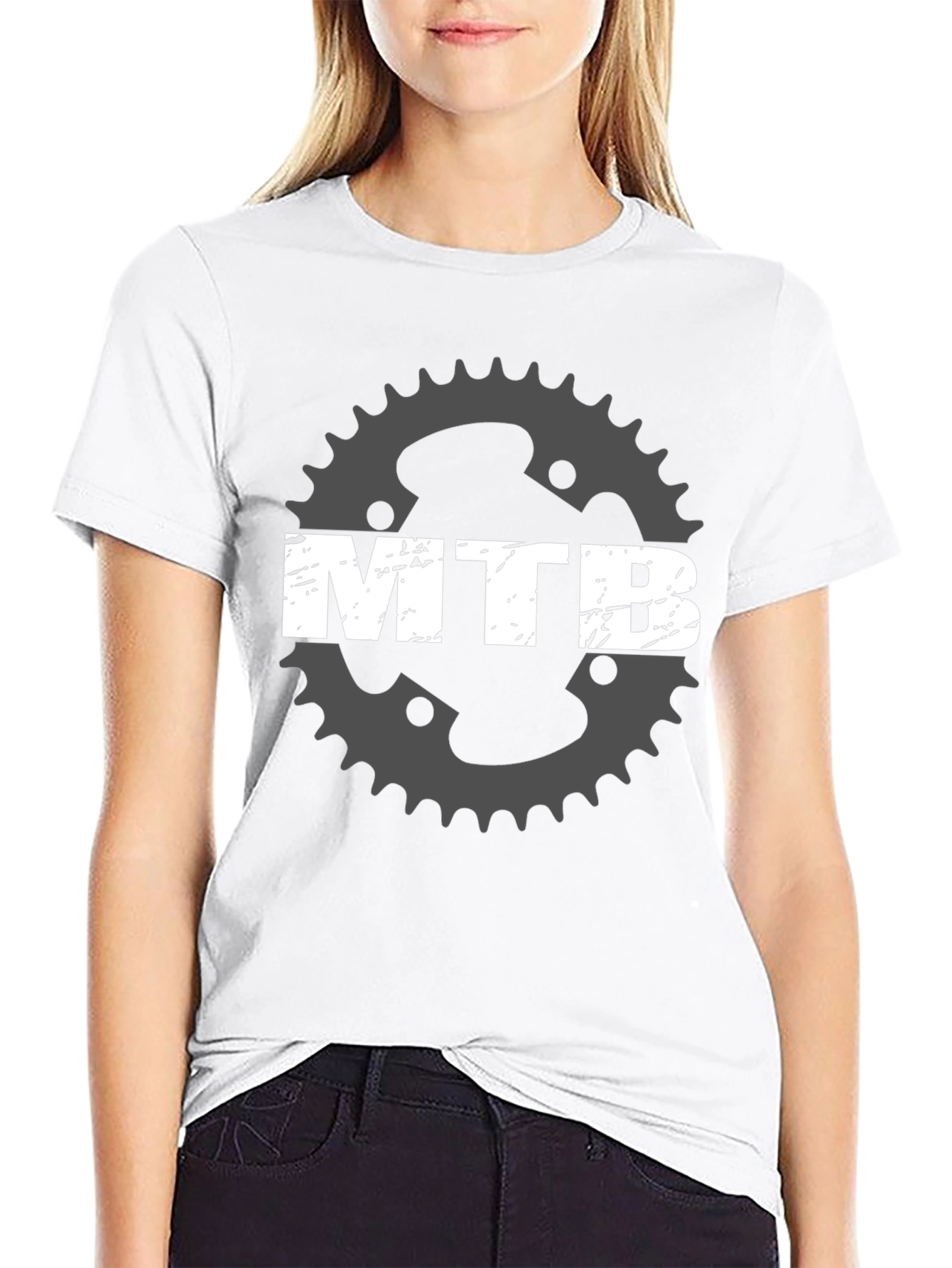 MTB Gear Graphic Tee - Black Mountain Bike T-Shirt