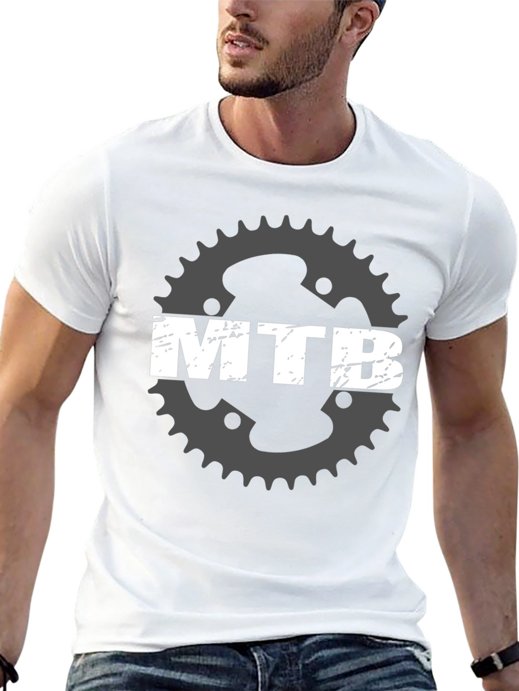 MTB Gear Graphic Tee - Black Mountain Bike T-Shirt