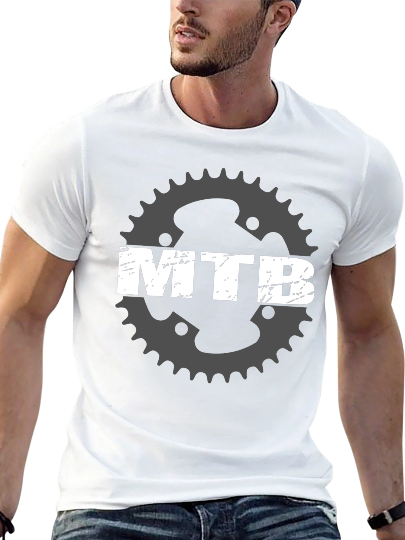 MTB Gear Graphic Tee - Black Mountain Bike T-Shirt