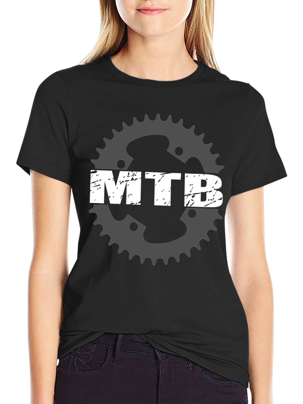 MTB Gear Graphic Tee - Black Mountain Bike T-Shirt