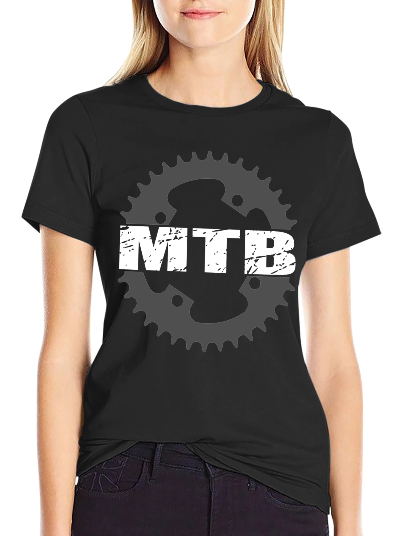 MTB Gear Graphic Tee - Black Mountain Bike T-Shirt