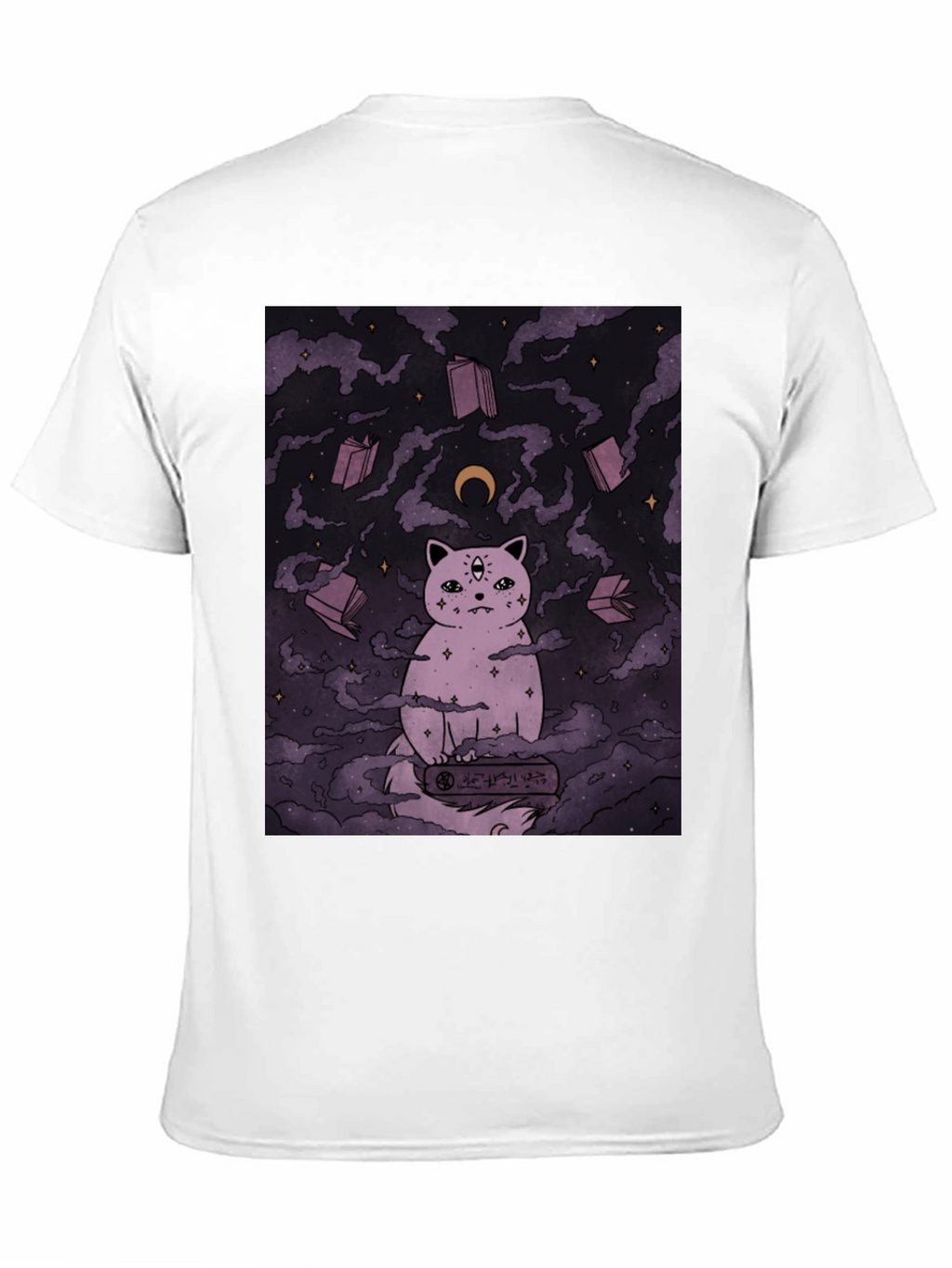 Mystic Cat Graphic Tee - Unisex Black T-Shirt