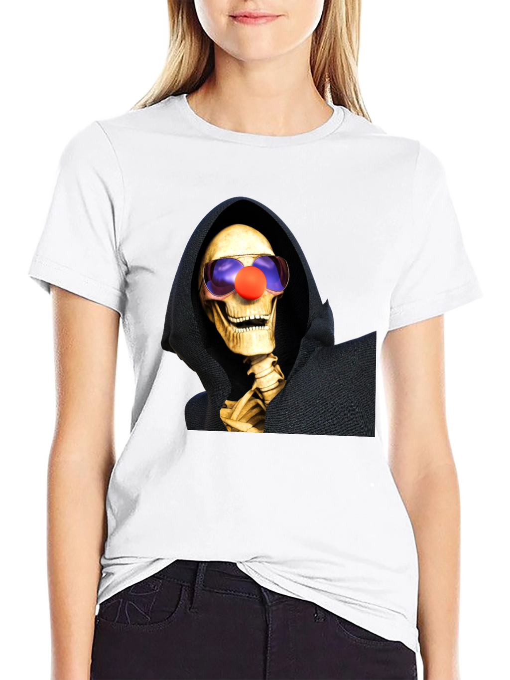 Clown Reaper T-Shirt: Humorous Grim Style