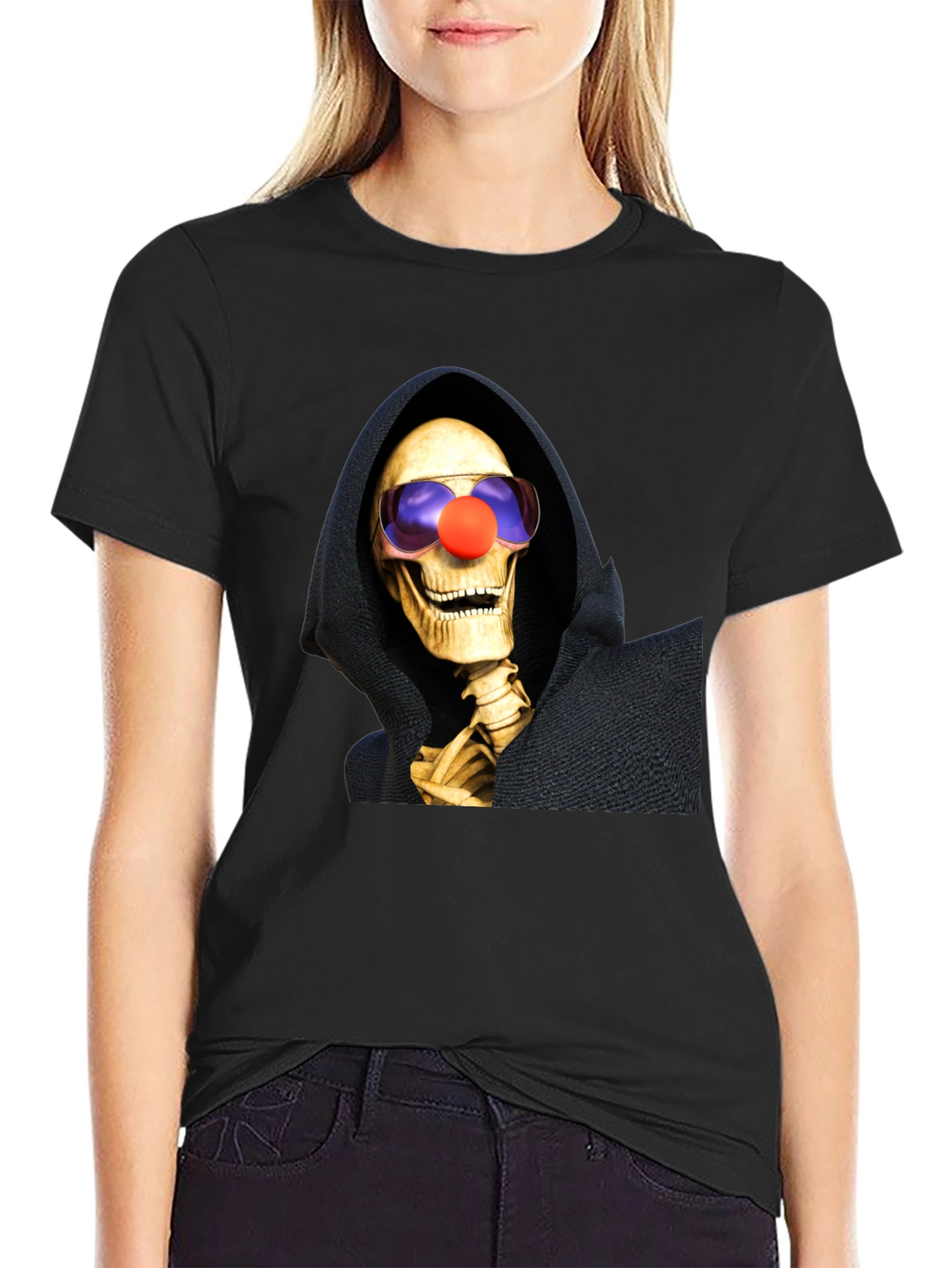 Clown Reaper T-Shirt: Humorous Grim Style