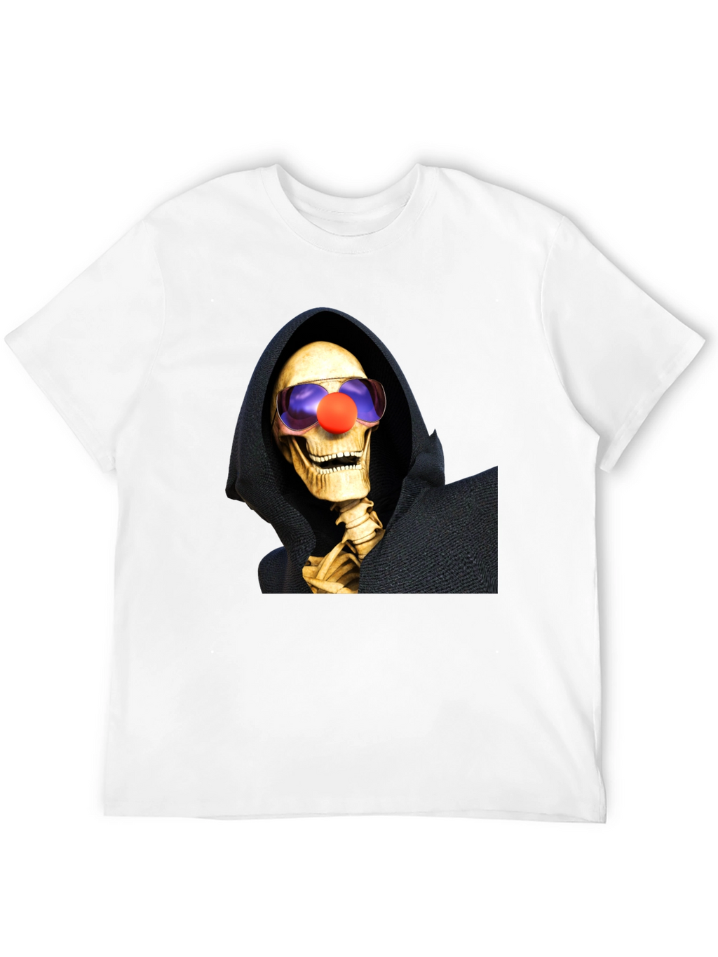 Clown Reaper T-Shirt: Humorous Grim Style