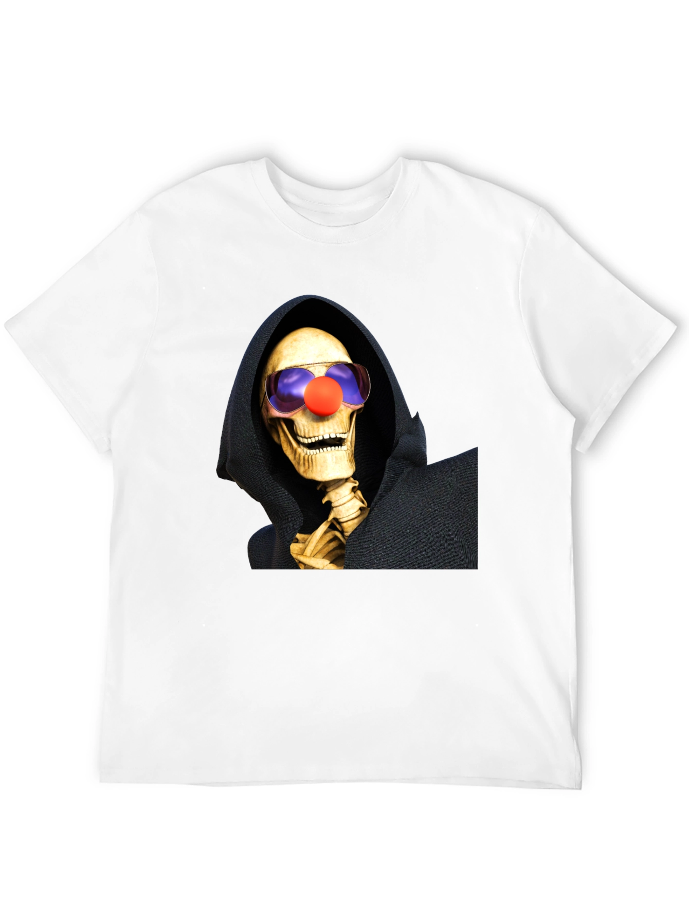 Clown Reaper T-Shirt: Humorous Grim Style
