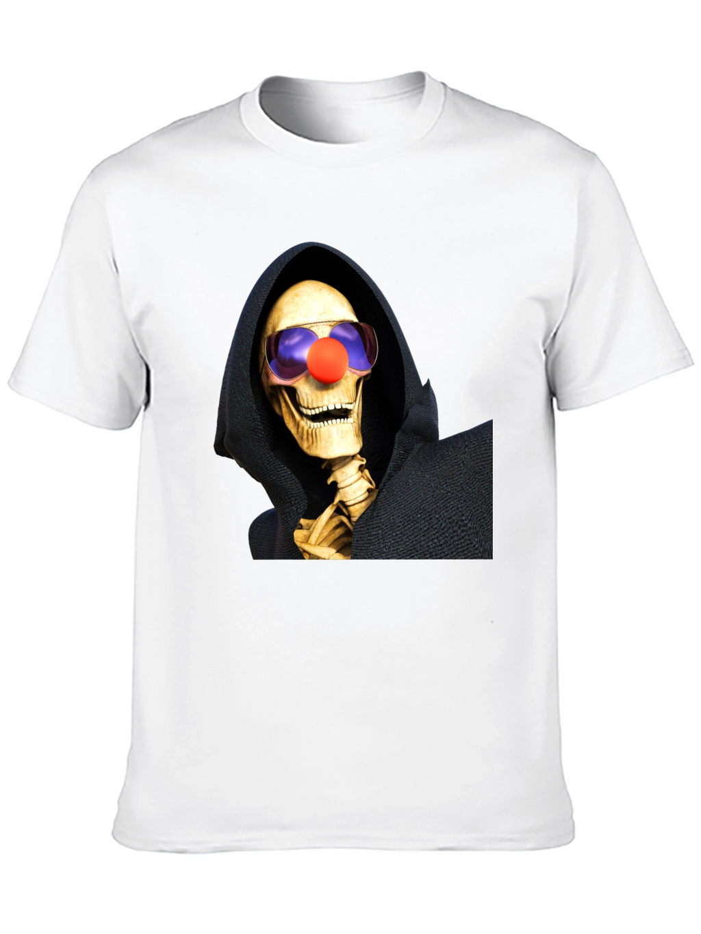Clown Reaper T-Shirt: Humorous Grim Style