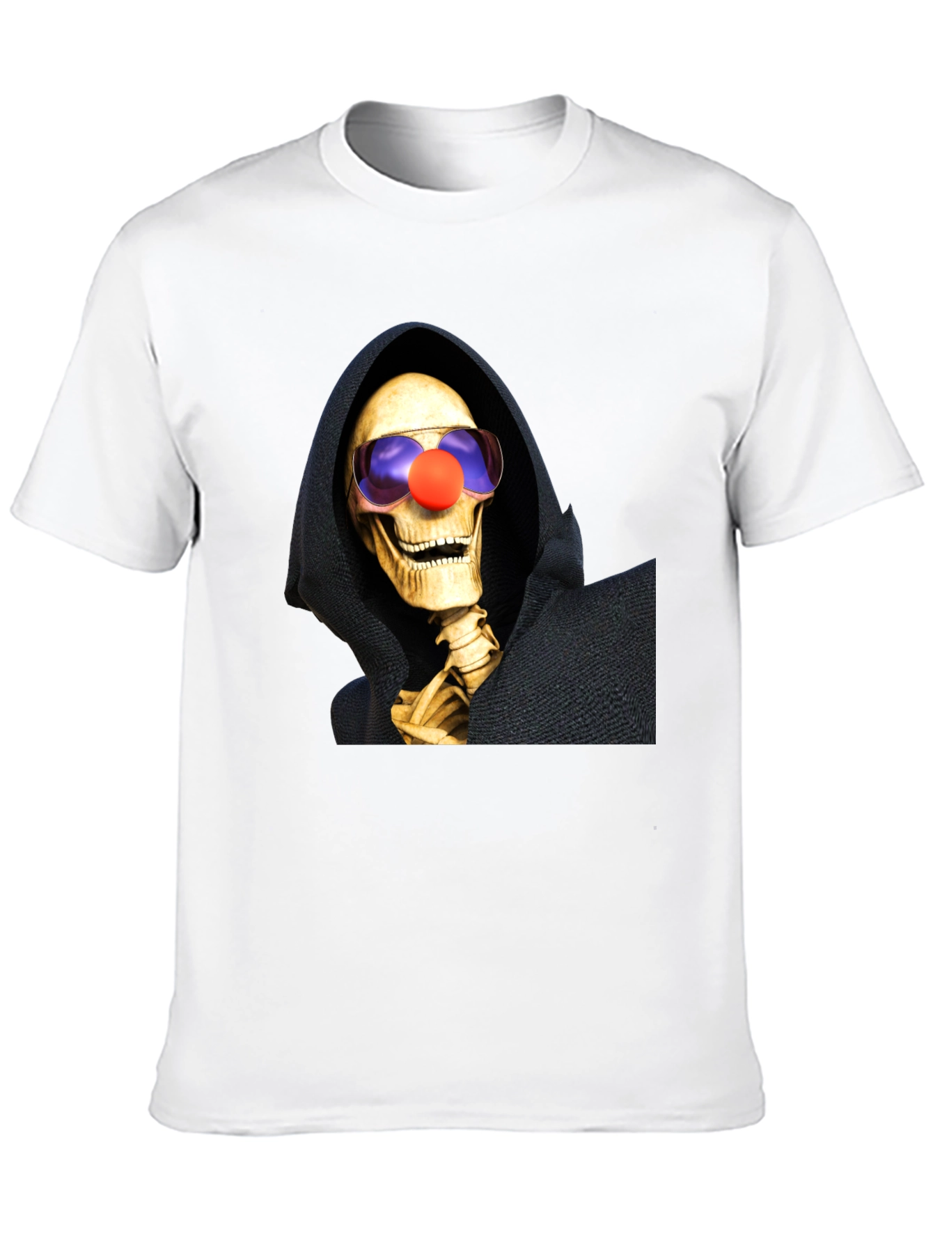 Clown Reaper T-Shirt: Humorous Grim Style