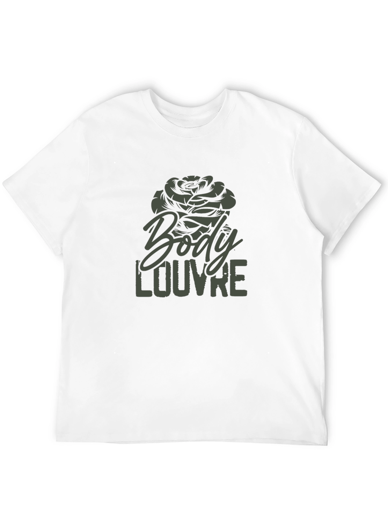 Body Louvre Rose Graphic Tee - Black
