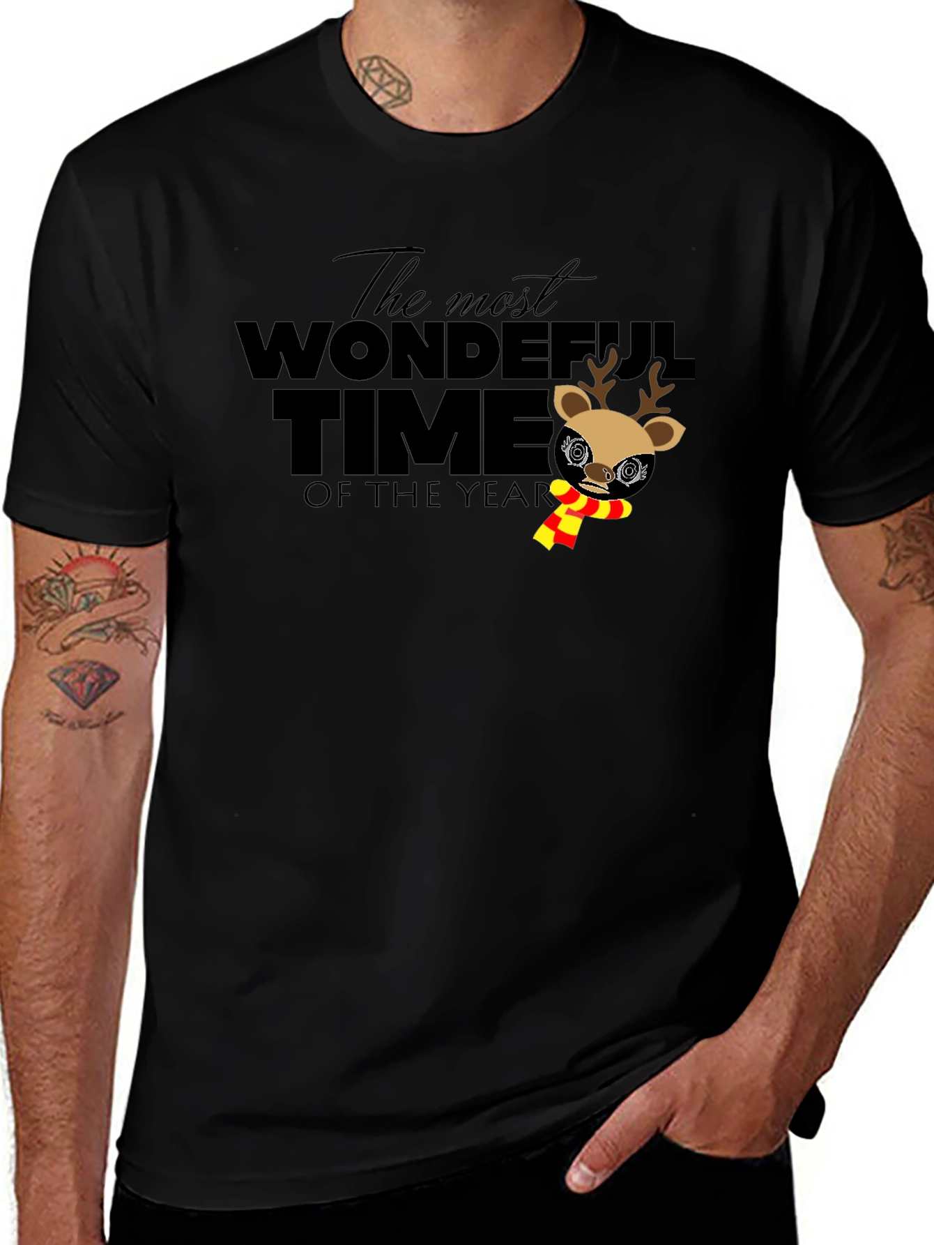 Wonderful Time of the Year Holiday Deer T-Shirt