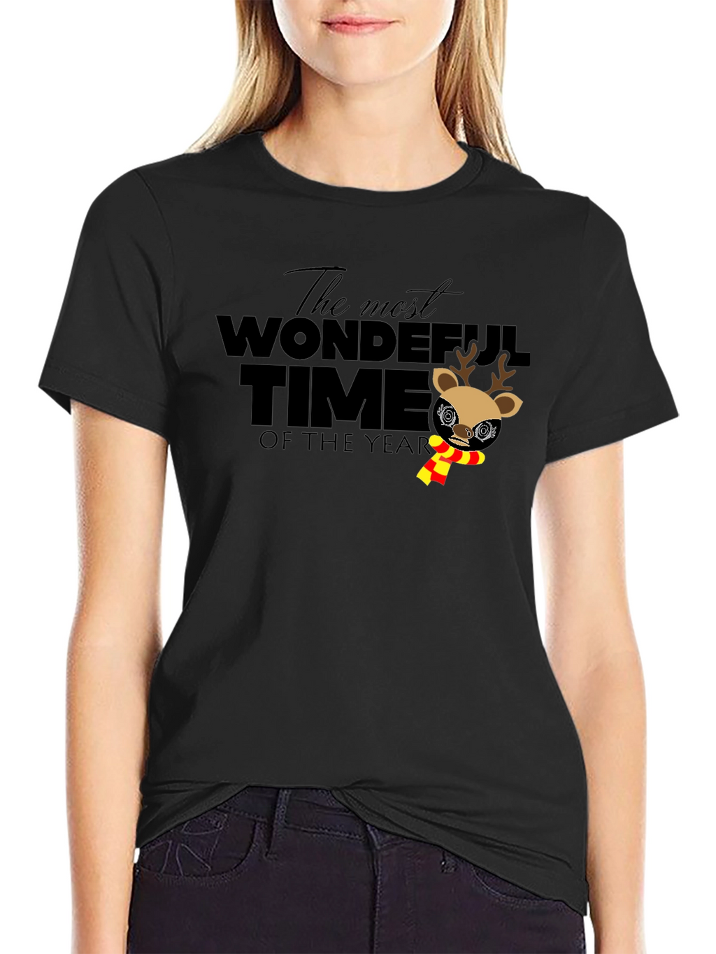 Wonderful Time of the Year Holiday Deer T-Shirt