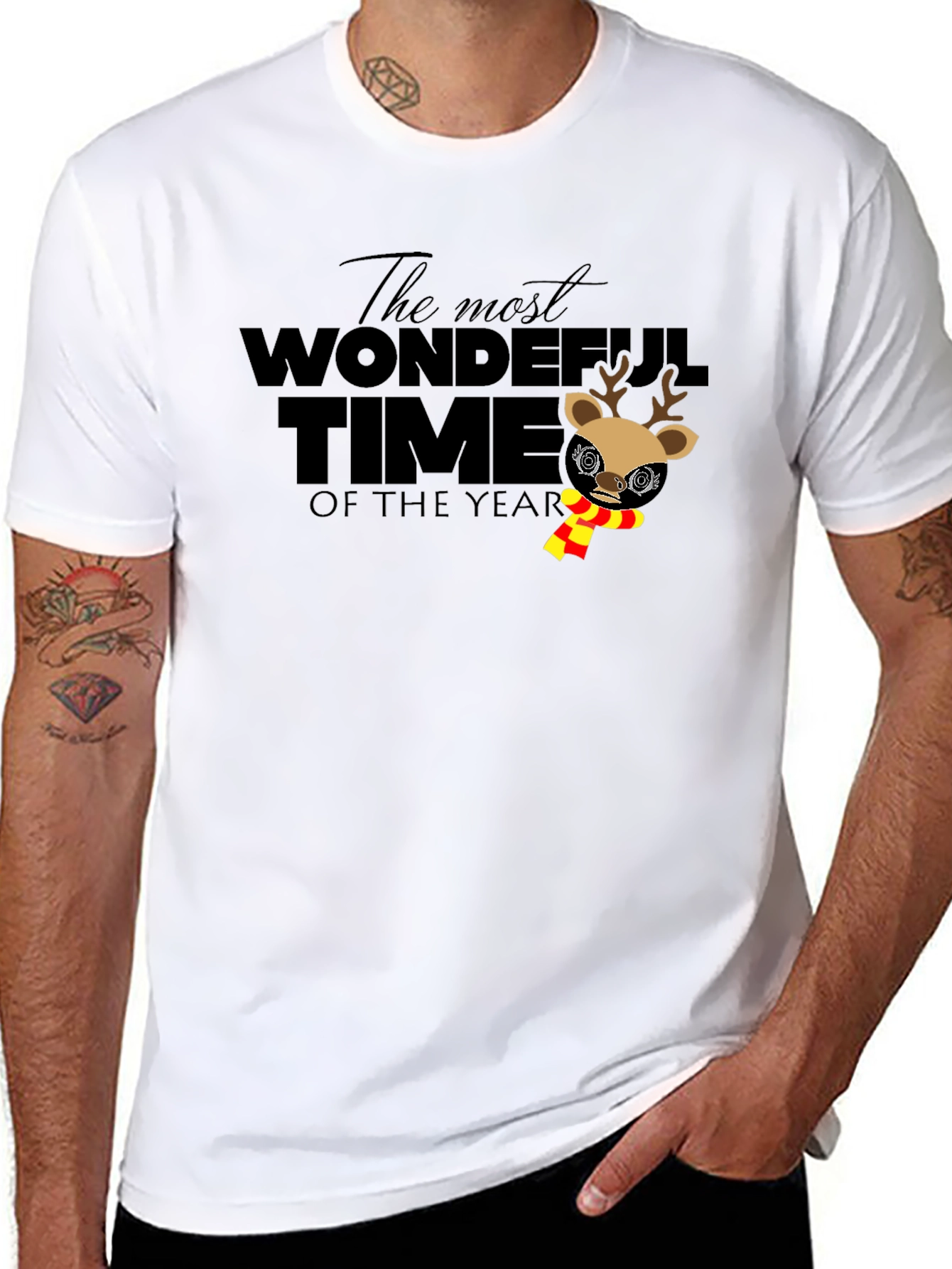 Wonderful Time of the Year Holiday Deer T-Shirt