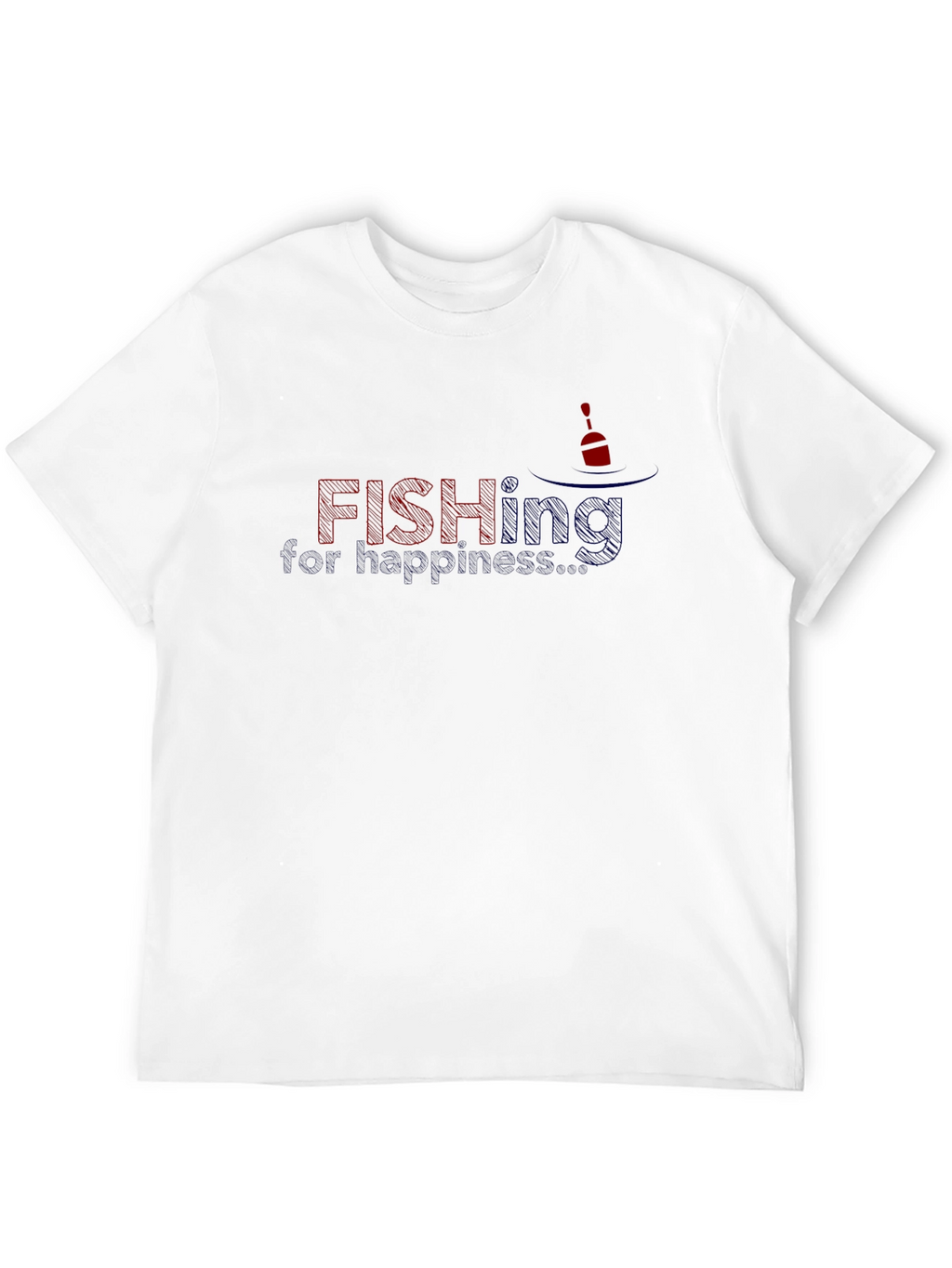 Fishing for Happiness Graphic T-Shirt