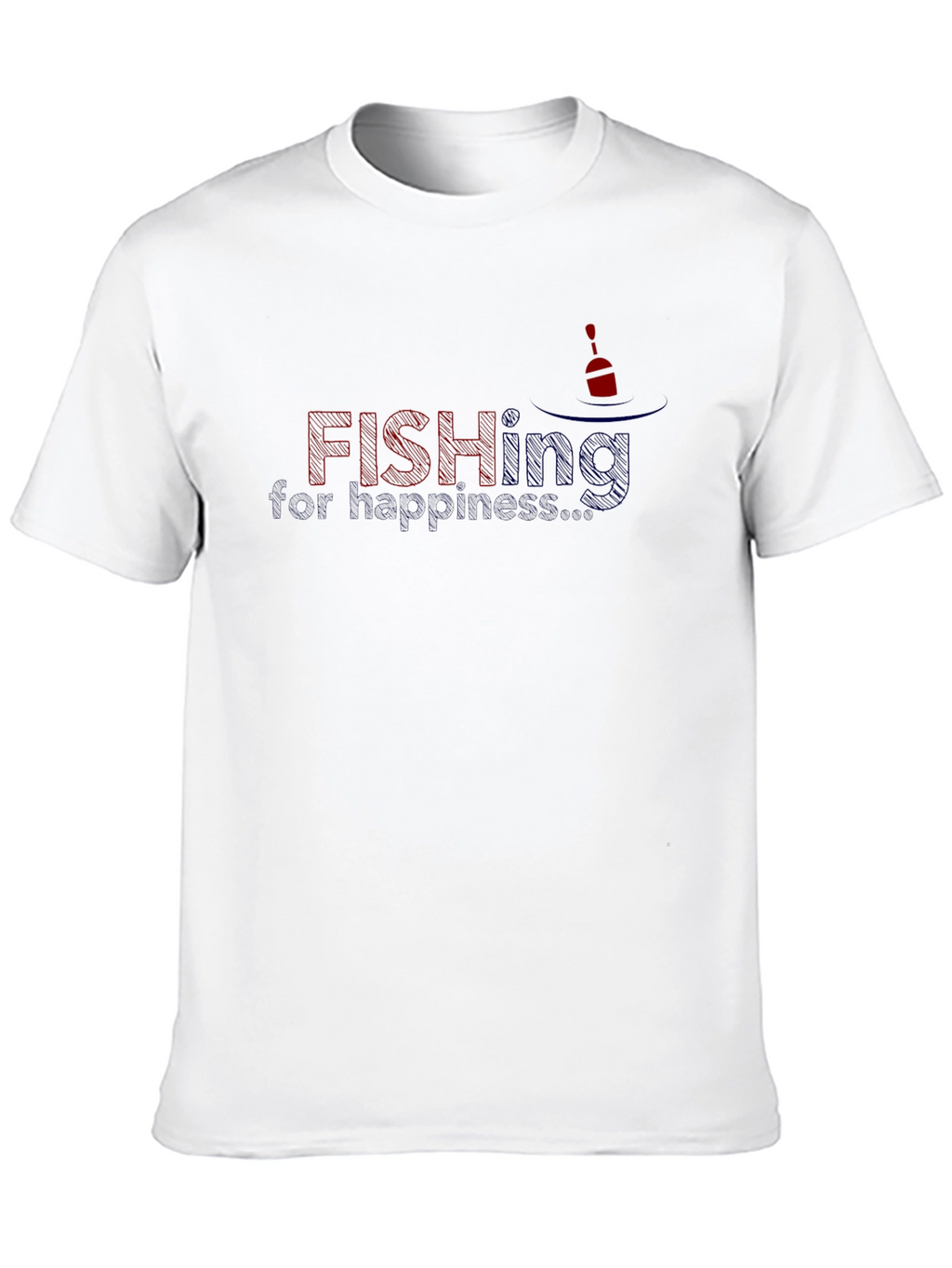 Fishing for Happiness Graphic T-Shirt