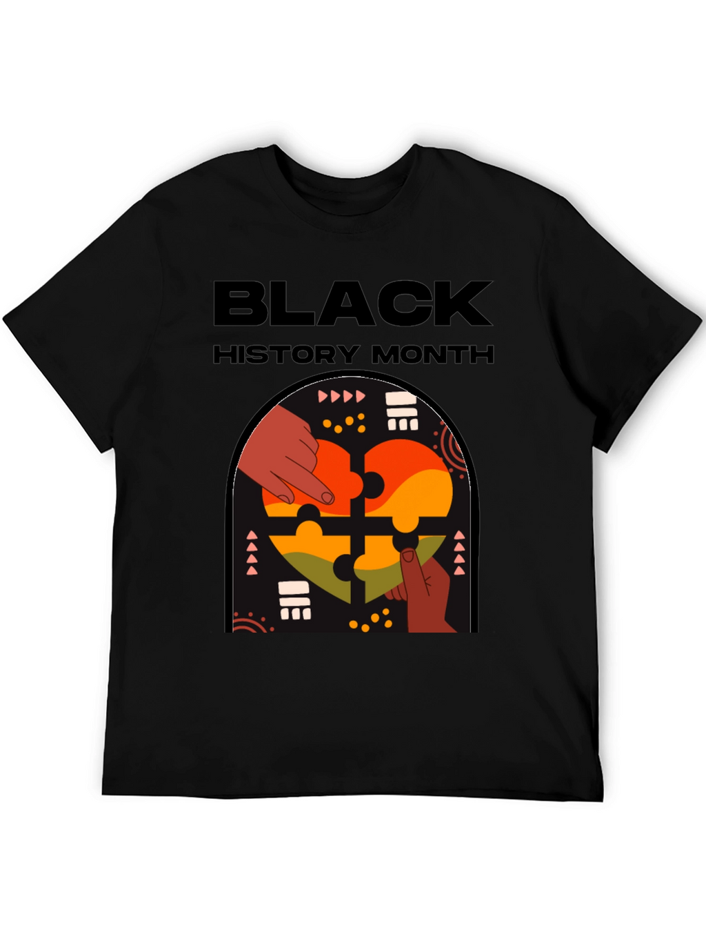 Black History Month Puzzle Piece Tee